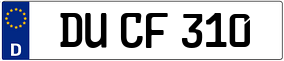 Trailer License Plate